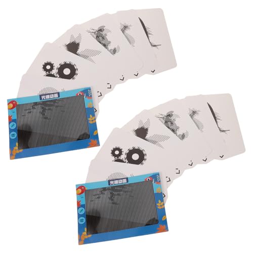 YARNOW 2 Sätze Optics Lernspielzeug für Frühe Bildung Interaktive Visuelle Illusionen Kreatives Stem DIY Bastelset von YARNOW