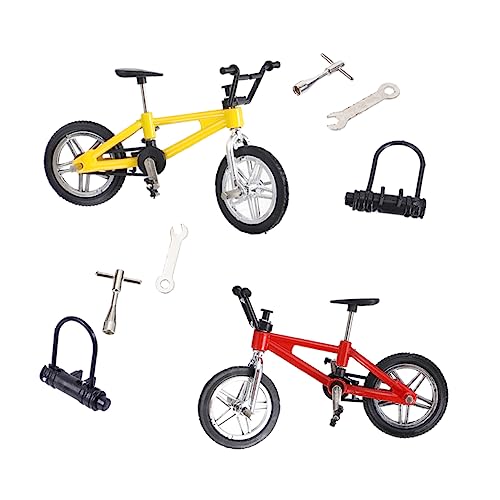 YARNOW 2 Sätze Teiliges Finger Fahrrad Modell Freizeitspielzeug für Erwachsene und Unterhaltsam für Schreibtisch und Spielzimmer YARNOW 2 Sätze Teiliges Finger Fahrrad Modell Freizeitspielzeug für Erwachsene und Unterhaltsam für Schreibtisch und Spielzimmer von YARNOW