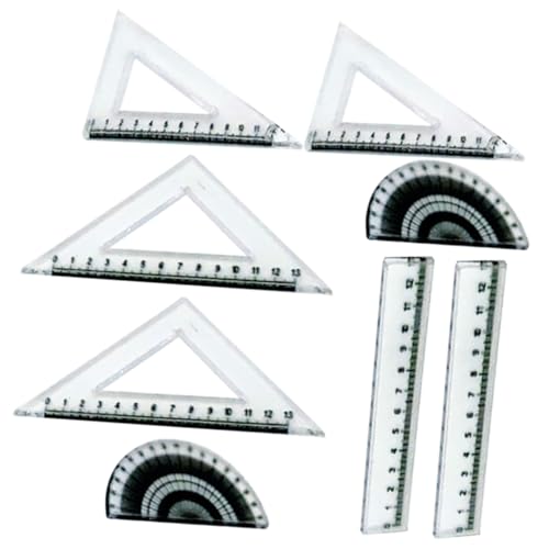 YARNOW 2 Satz Herrschermodell puppenzubehör Lernmaterialien für Puppen Miniatur-Messlineal kleines Lineal Mini-Puppenhaus- Miniatur-Puppenhaus-Lineal Mini-Lineal für Puppenhaus von YARNOW