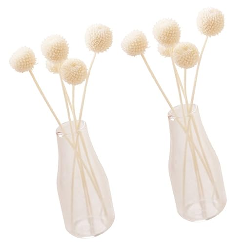 YARNOW 2 Satz Miniatur Glasvase mit Realistisch Aussehenden Blumen Transparente Puppenhaus Deko Kleine Japanische Blumenvase für Miniaturhäuser und Mikro Landschaften YARNOW 2 Satz Miniatur Glasvase mit Realistisch Aussehenden Blumen Transparente Puppenhaus Deko Kleine Japanische Blumenvase für Miniaturhäuser und Mikro Landschaften von YARNOW