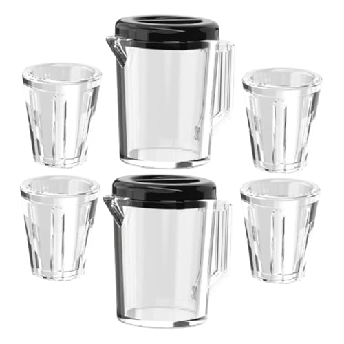 YARNOW 2 Sets Puppenhaus Transparenter Wasserkocher Porzellantassen Für Puppenhaus Puppenhausmöbel Mini Puppenweingläser Puppenhauszubehör Aus Kunststoff YARNOW 2 Sets Puppenhaus Transparenter Wasserkocher Porzellantassen Für Puppenhaus Puppenhausmöbel Mini Puppenweingläser Puppenhauszubehör Aus Kunststoff von YARNOW