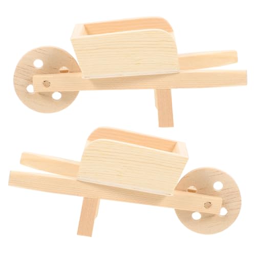 YARNOW 2 Stck. Cart -Modell Winzig Mini Puppenhaus-schubkarre-Modell Kleines Schubkarrendekor Kleine Schubkarre Puppenhaus Schubkarre Holz YARNOW 2 Stck. Cart -Modell Winzig Mini Puppenhaus-schubkarre-Modell Kleines Schubkarrendekor Kleine Schubkarre Puppenhaus Schubkarre Holz von YARNOW