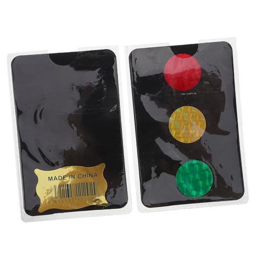 YARNOW 2 Stück Ampelwechselkarte Halloween-Spiele Partyspielkarten aktives Kleinkindspiel Partyartikel für lustiges Spielzeuggerät Kinderstreich-Gadget PVC von YARNOW