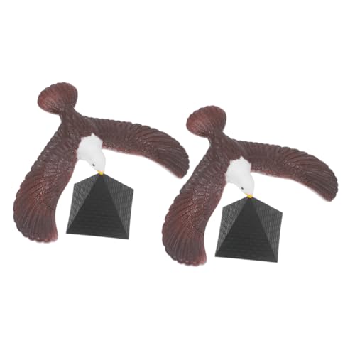 YARNOW 2stücke Balancierender Vogel Spielzeug Schwerpunkt Balancierender Vogel Ausgeglichener Adler Aus DIY-tischdekoration Mit Pyramidenbasis Für Junge Mädchen Physik-Spielzeug Zur von YARNOW