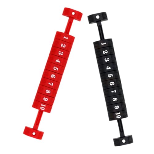 YARNOW 2 Stück Billard Torschütze für Tisch Ziele Spitze Ersatz fußball Ritzeinheit Gerät tragbare Score-Marker Tabellenführer Mehrzweck-Score-Marker Min. Punktemarker Plastik pp Black von YARNOW