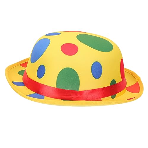 YARNOW 2 Stück Clownhut Halloween Karneval Kostüm Clown Cosplay Zubehör Große Leichte Mütze für Erwachsene und Teens Party Bühnenauftritt von YARNOW