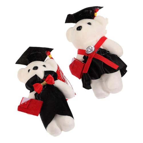 YARNOW 2 Stück Dr. Bärenpuppe Abschluss Stofftiere Cartoon-Bär-Puppe Party entzückendes Plüschbärenspielzeug Plüsch-Abschlussbär- Abschlussparty Abschluss Bär Vlies Schwarz YARNOW 2 Stück Dr. Bärenpuppe Abschluss Stofftiere Cartoon-Bär-Puppe Party entzückendes Plüschbärenspielzeug Plüsch-Abschlussbär- Abschlussparty Abschluss Bär Vlies Schwarz von YARNOW