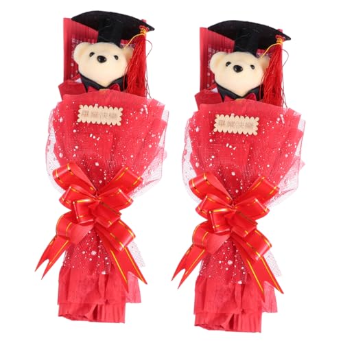 YARNOW 2 Stück Dr. Bärenstrauß Partydekorationen Abschlussblumenstrauß Bär Puppe Figur Blumenstrauß Strauß für scrump plüsch Abschlusssträuße glückwunsch Grad Dekorationen Plastik rot YARNOW 2 Stück Dr. Bärenstrauß Partydekorationen Abschlussblumenstrauß Bär Puppe Figur Blumenstrauß Strauß für scrump plüsch Abschlusssträuße glückwunsch Grad Dekorationen Plastik rot von YARNOW