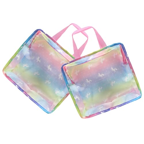 YARNOW 2 Stück Einhorn Handtasche für Puppenzubehör Tragetasche für Puppenkostüme und Reisebedarf für Aufbewahrung von Puppenaccessoires und Kleidung YARNOW 2 Stück Einhorn Handtasche für Puppenzubehör Tragetasche für Puppenkostüme und Reisebedarf für Aufbewahrung von Puppenaccessoires und Kleidung von YARNOW