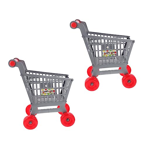 YARNOW 2 Stück Einkaufswagen für Supermarkt Einkaufswagen Realistische Simulation Fördert Kreatives Rollenspiel und Unabhängigkeit für Jungen und Mädchen YARNOW 2 Stück Einkaufswagen für Supermarkt Einkaufswagen Realistische Simulation Fördert Kreatives Rollenspiel und Unabhängigkeit für Jungen und Mädchen von YARNOW