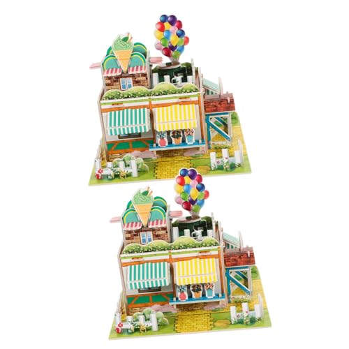 YARNOW 2 Stück Foam Puzzle Teiliges Eiscreme Shop Kit DIY Bastelspielzeug für Kreatives Puzzle Fantasie und Vorstellungskraft YARNOW 2 Stück Foam Puzzle Teiliges Eiscreme Shop Kit DIY Bastelspielzeug für Kreatives Puzzle Fantasie und Vorstellungskraft von YARNOW