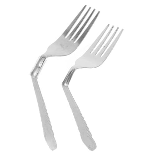 YARNOW 2 Stück Gedankengabel Mind-Bend-Fork-Trick Zauberer Requisiten Mind Bend Fork Prop kniffliges Geist beugen Trick-Requisiten Biegungsgabelspielzeug Metall Silber YARNOW 2 Stück Gedankengabel Mind-Bend-Fork-Trick Zauberer Requisiten Mind Bend Fork Prop kniffliges Geist beugen Trick-Requisiten Biegungsgabelspielzeug Metall Silber von YARNOW
