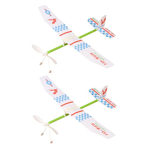 YARNOW 2 Stück Gleitflugzeuge Bausatz für Lehrreiche Flugzeugmodelle mit Zufälligem Muster für Jungen und Mädchen Kreativität und Praktischen Fähigkeiten von YARNOW