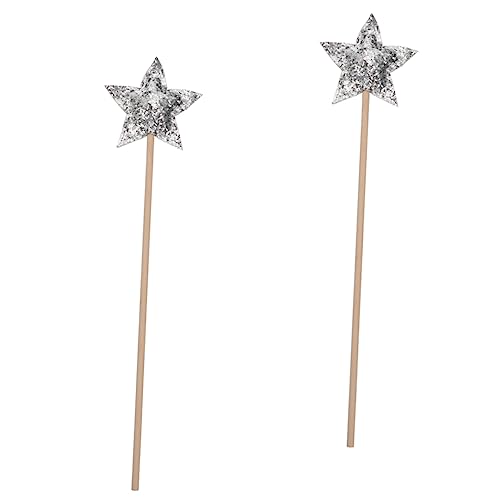 YARNOW 2 Stück Glitzernde Feenstäbe für Silbern Magische Zauberstäbe für Kostümpartys Geburtstagsfeiern Halloween Cosplay Darbietungen Performance Requisiten YARNOW 2 Stück Glitzernde Feenstäbe für Silbern Magische Zauberstäbe für Kostümpartys Geburtstagsfeiern Halloween Cosplay Darbietungen Performance Requisiten von YARNOW