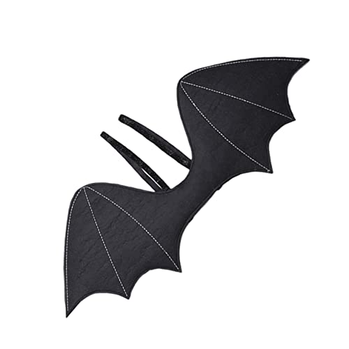 YARNOW 2 Stück Halloween Cosplay Fledermausflügel Leichtes Party Kostüm Zubehör Schwarze Flügel für Maskerade und Bühnenperformance von YARNOW