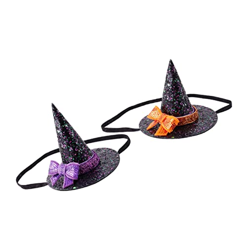 YARNOW 2 Stück Halloween Hexenhut Haarreif Cosplay Party Haarband für Erwachsene Bequemes Material Charmantes Festival Accessoire für Mottopartys und Kostümfeiern YARNOW 2 Stück Halloween Hexenhut Haarreif Cosplay Party Haarband für Erwachsene Bequemes Material Charmantes Festival Accessoire für Mottopartys und Kostümfeiern von YARNOW