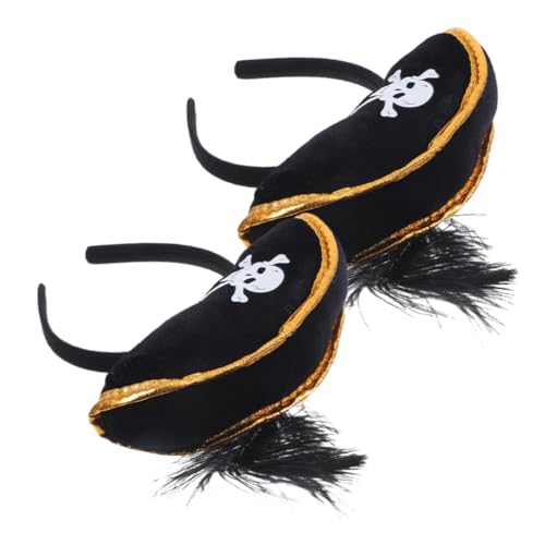 YARNOW 2 Stück Halloween Piraten Haarreif Cosplay Kopfschmuck Piratenhut Verstellbar für Karneval Kostümparty Foto Requisiten und Festliche Verkleidung YARNOW 2 Stück Halloween Piraten Haarreif Cosplay Kopfschmuck Piratenhut Verstellbar für Karneval Kostümparty Foto Requisiten und Festliche Verkleidung von YARNOW