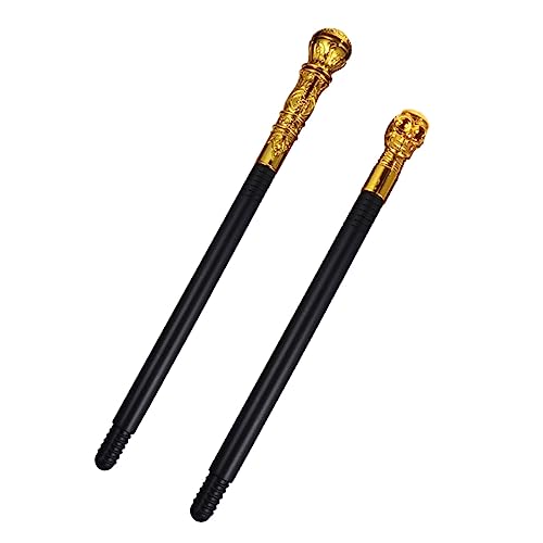YARNOW 2 Stück Halloween Scepter mit Skelettkopf Kostümzubehör für Bühnenaufführungen und Einfache Montage Leicht und Tragbar für Halloween Kostüme YARNOW 2 Stück Halloween Scepter mit Skelettkopf Kostümzubehör für Bühnenaufführungen und Einfache Montage Leicht und Tragbar für Halloween Kostüme von YARNOW