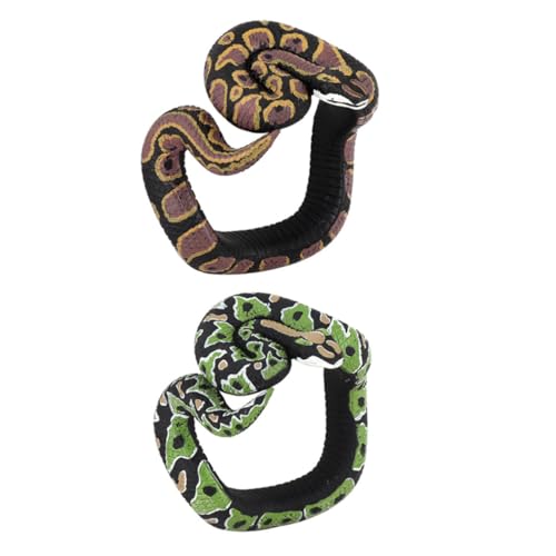 YARNOW 2 Stück Halloween Schlangen Realistische Imitation Schlangen als Streich Accessoires Flexibles Armband für Erwachsene für Halloween Dekoration und Streiche YARNOW 2 Stück Halloween Schlangen Realistische Imitation Schlangen als Streich Accessoires Flexibles Armband für Erwachsene für Halloween Dekoration und Streiche von YARNOW