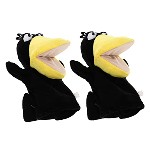YARNOW 2 Stück Handpuppen Cartoon Uhu Plüschspielzeug Interaktiv für Eltern Junge Mädchen Spiel und Geschichtenerzählen Geeignet als Partygeschenk und Lernspielzeug für Kleinkinder von YARNOW