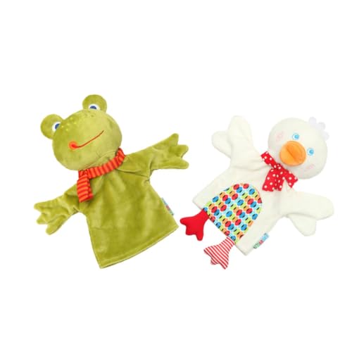 YARNOW 2 Stück Handpuppen für Lustige Tier Designs Frosch Ente für Interaktive Eltern Junge Mädchen Spiele Pädagogisches für Kindergarten und Zuhause YARNOW 2 Stück Handpuppen für Lustige Tier Designs Frosch Ente für Interaktive Eltern Junge Mädchen Spiele Pädagogisches für Kindergarten und Zuhause von YARNOW