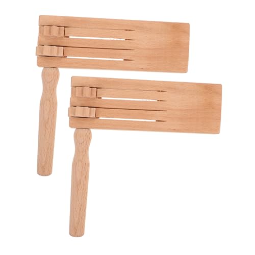 YARNOW 2 Stück Holz Drehratsche Traditionelle Drehratsche Geburtstagsparty Gastgeschenk Holzratsche Mexicanas Drehgeräuschmacher Sportveranstaltungen Geräuschmacher von YARNOW