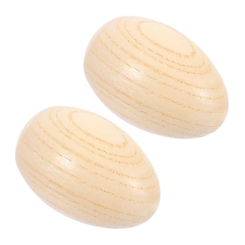YARNOW 2 Stück Holz Ei Maracas Musikspielzeug für Musikinstrumente Kreativität und Spaß für Partys und Pädagogische Aktivitäten YARNOW 2 Stück Holz Ei Maracas Musikspielzeug für Musikinstrumente Kreativität und Spaß für Partys und Pädagogische Aktivitäten von YARNOW