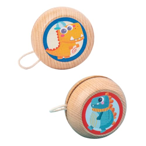 YARNOW 2 Stück Holz Yo Yo für Kreative Finger mit Niedlichem Design für Jungen und Mädchen Pädagogisches Spielentwicklung YARNOW 2 Stück Holz Yo Yo für Kreative Finger mit Niedlichem Design für Jungen und Mädchen Pädagogisches Spielentwicklung von YARNOW