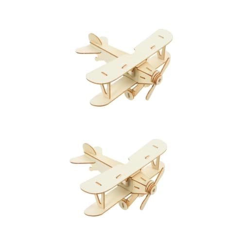 YARNOW 2 Stück Holzflugzeug Modellbausatz DIY Flugzeug Puzzle zum Zusammenbauen und Bemalen Holzspielzeug für Fördert Kreativität Feinmotorik und Lernfähigkeit Naturfarben YARNOW 2 Stück Holzflugzeug Modellbausatz DIY Flugzeug Puzzle zum Zusammenbauen und Bemalen Holzspielzeug für Fördert Kreativität Feinmotorik und Lernfähigkeit Naturfarben von YARNOW