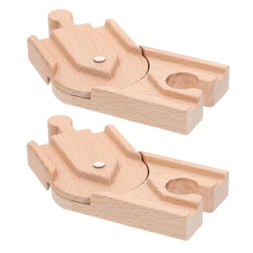 YARNOW 2 Stück Holzschienen Zubehörset Holzspielzeug für Kreative Zuglandschaften Fördert Motorische Fähigkeiten Kleinen Kindern Junge und Jungen YARNOW 2 Stück Holzschienen Zubehörset Holzspielzeug für Kreative Zuglandschaften Fördert Motorische Fähigkeiten Kleinen Kindern Junge und Jungen von YARNOW