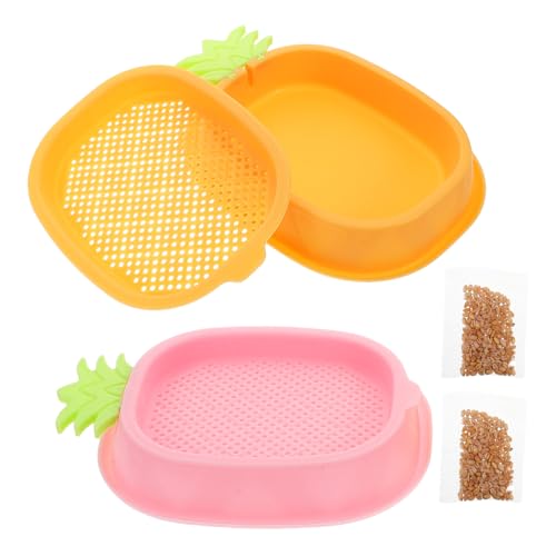 YARNOW 2 Stück Katzengras-Pflanzgefäß für den Innenbereich für Nutztiere katzensichere Pflanzen Kinderzimmer Töpfe Kindergartentopf Katzengrasanbau Pot Plastik YARNOW 2 Stück Katzengras-Pflanzgefäß für den Innenbereich für Nutztiere katzensichere Pflanzen Kinderzimmer Töpfe Kindergartentopf Katzengrasanbau Pot Plastik von YARNOW