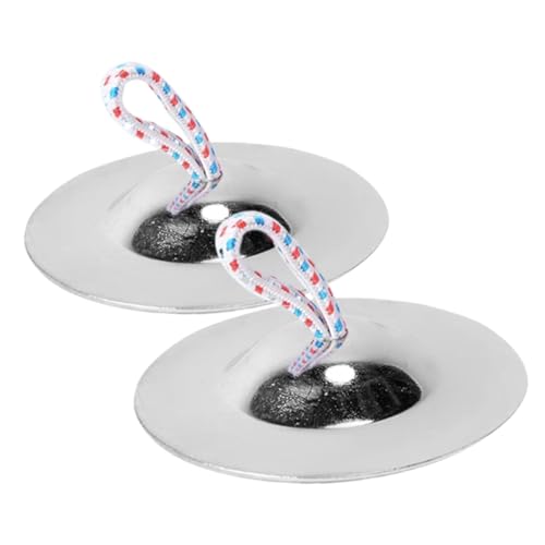 YARNOW 2 Stück Kinderfingerzimbeln Mini Cymbals für Tanzaufführungen Musikinstrumente für Eltern Junge Mädchen Interaktion und Musikförderung YARNOW 2 Stück Kinderfingerzimbeln Mini Cymbals für Tanzaufführungen Musikinstrumente für Eltern Junge Mädchen Interaktion und Musikförderung von YARNOW