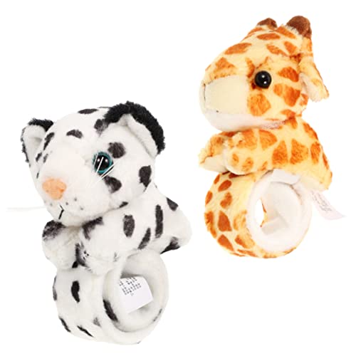 YARNOW 2 Stück Klatscharmband für Plüsch Tiere Giraffe Schneeleopard als Partygeschenk Bequem und Stylisch für Jungen und Mädchen für Kindergeburtstage YARNOW 2 Stück Klatscharmband für Plüsch Tiere Giraffe Schneeleopard als Partygeschenk Bequem und Stylisch für Jungen und Mädchen für Kindergeburtstage von YARNOW