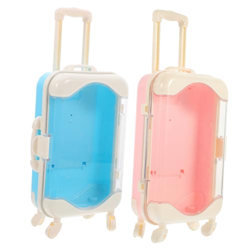 YARNOW 2 Stück Kleinkinder Spielhaus Spielzeugkoffer Miniatur Gepäckkoffer Puppentrolley Kleines Hausdekor Puppenhaus Gepäck Miniatur Reisekoffer Rollenspiel Mädchen YARNOW 2 Stück Kleinkinder Spielhaus Spielzeugkoffer Miniatur Gepäckkoffer Puppentrolley Kleines Hausdekor Puppenhaus Gepäck Miniatur Reisekoffer Rollenspiel Mädchen von YARNOW