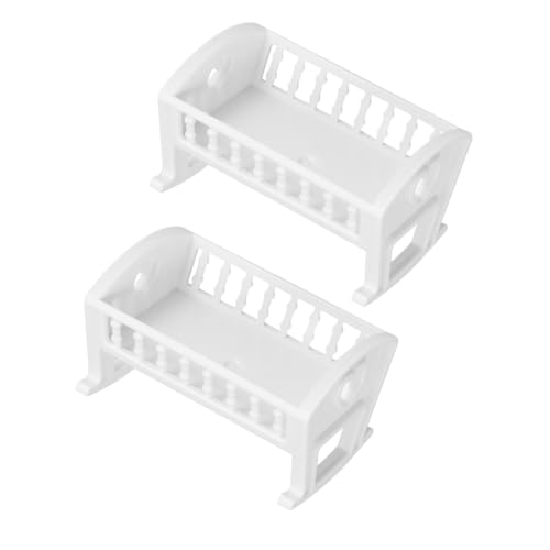 YARNOW 2 Stück Krippenmodell Kinderbett Bett Babypuppenbetten Babybett für Puppen Miniatur-Puppenstubenmöbel Babypuppenmöbel Puppenhausbett Abs Weiß YARNOW 2 Stück Krippenmodell Kinderbett Bett Babypuppenbetten Babybett für Puppen Miniatur-Puppenstubenmöbel Babypuppenmöbel Puppenhausbett Abs Weiß von YARNOW