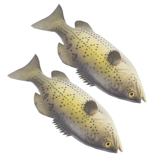 YARNOW 2 Stück Künstlicher Fisch Kleine Fischdekoration Schwimmender Fisch Groß Gefälschter Fisch Simulation Fischdekoration Dekorationen Gefälschtes Fischspielzeug Fischverzierung Pu von YARNOW