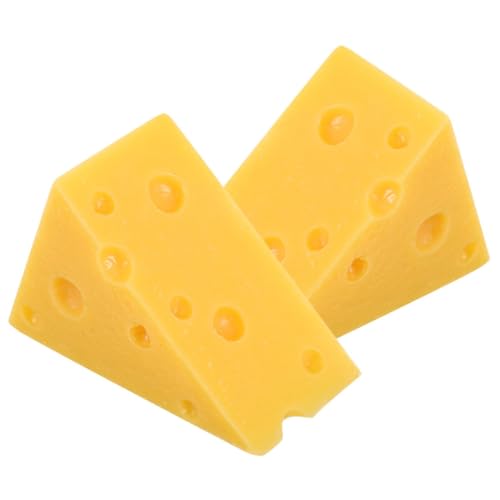 YARNOW 2 Stück Künstliches Käse Modell Realistische Fake Käse Requisiten für Dessert Dekoration für Fotografie und Bäckerei Hochwertige Simulation für Küchen und Dessertläden YARNOW 2 Stück Künstliches Käse Modell Realistische Fake Käse Requisiten für Dessert Dekoration für Fotografie und Bäckerei Hochwertige Simulation für Küchen und Dessertläden von YARNOW