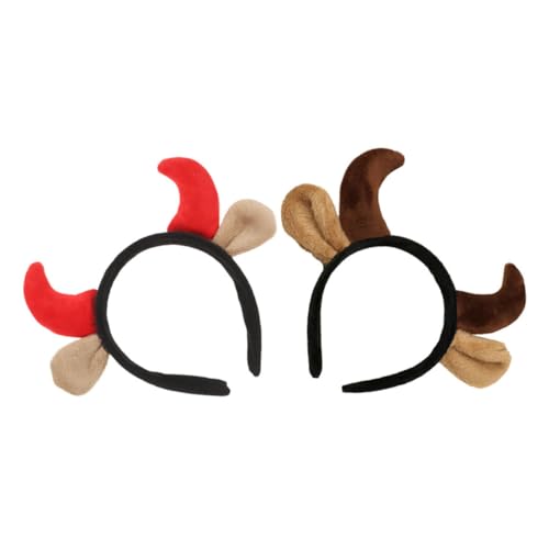 YARNOW 2 Stück Kuhhörner Stirnband Teilig Hörner und Ohren Kopfschmuck für Festival Kostüm Party Haarreif Angenehm Langlebig Einfache Anwendung YARNOW 2 Stück Kuhhörner Stirnband Teilig Hörner und Ohren Kopfschmuck für Festival Kostüm Party Haarreif Angenehm Langlebig Einfache Anwendung von YARNOW