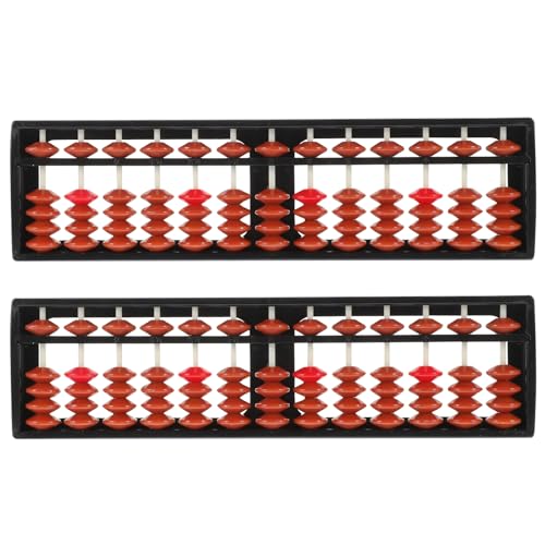 YARNOW 2 Stück Kunststoff Abacus für Tragbarer Rechenrahmen zur Mathematischen im Kindergarten und Grundschule Braun Perlen pro Reihe YARNOW 2 Stück Kunststoff Abacus für Tragbarer Rechenrahmen zur Mathematischen im Kindergarten und Grundschule Braun Perlen pro Reihe von YARNOW
