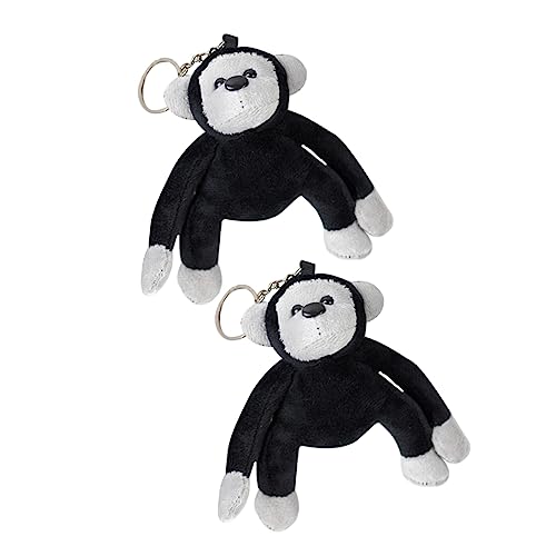 YARNOW 2 Stück Kuscheltier Schlüsselanhänger Plüsch Gorilla Anhänger Niedlich Weich Rucksack Deko Mädchen Jungen von YARNOW
