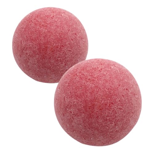 YARNOW 2 Stück Mattierte Tischfußballbälle Ersatzbälle Mini Tischfußballspiele Mini Fußball Fußball Nach Vorschrift Mini Tischfußballbälle Kunstharz Rot von YARNOW