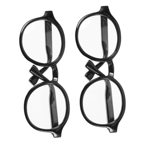 YARNOW 2 Stück Mini Brillen für Puppen Teiliges Niedliche Schwarze Rahmen mit Transparenten Gläsern Leichte und Sichere Mini Sonnenbrillen Modisches Puppenaccessoire für Puppen zum YARNOW 2 Stück Mini Brillen für Puppen Teiliges Niedliche Schwarze Rahmen mit Transparenten Gläsern Leichte und Sichere Mini Sonnenbrillen Modisches Puppenaccessoire für Puppen zum von YARNOW