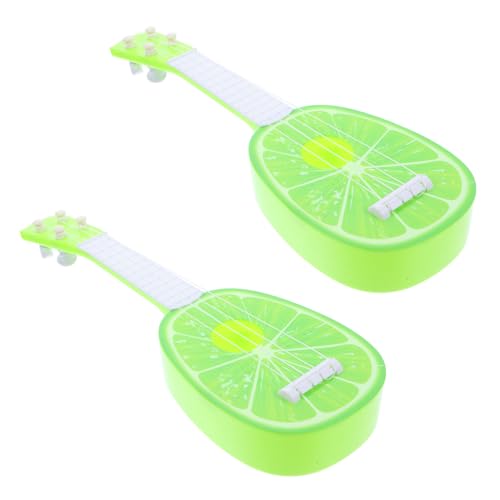 YARNOW 2 Stück Mini Früchte Gitarre für Realistisches Musikinstrument aus Kunststoff für Kreative Spiele Frühe Musikalische Bildung und Geburtstagsgeschenke von YARNOW