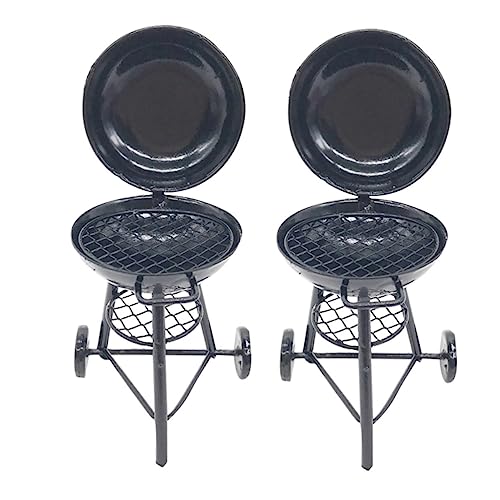 YARNOW 2 Stück Mini -Ofenmodell Mini-Puppenhausgrill Mini-Grills Miniaturgrill Mini-Grill-Modell Puppenhausofen Eisen Schwarz YARNOW 2 Stück Mini -Ofenmodell Mini-Puppenhausgrill Mini-Grills Miniaturgrill Mini-Grill-Modell Puppenhausofen Eisen Schwarz von YARNOW