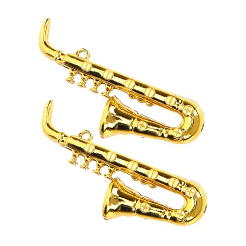 YARNOW 2 Stück Mini Saxophon Puppenhaus Realistische Kleine Instrumente Miniaturen Requisiten Mini Musikinstrument Dekoration Retro Mini Instrument Modell Desktop Mini YARNOW 2 Stück Mini Saxophon Puppenhaus Realistische Kleine Instrumente Miniaturen Requisiten Mini Musikinstrument Dekoration Retro Mini Instrument Modell Desktop Mini von YARNOW