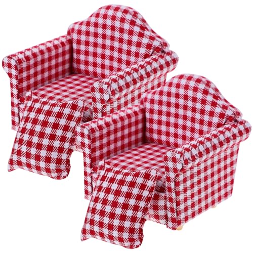 YARNOW 2stücke Miniatur Holz Einzigen Sofa Für Puppe Haus Plaid Mini Couch Sofa Mini Hausstuhl Puppenhauszubehör Verarbeitet YARNOW 2stücke Miniatur Holz Einzigen Sofa Für Puppe Haus Plaid Mini Couch Sofa Mini Hausstuhl Puppenhauszubehör Verarbeitet von YARNOW