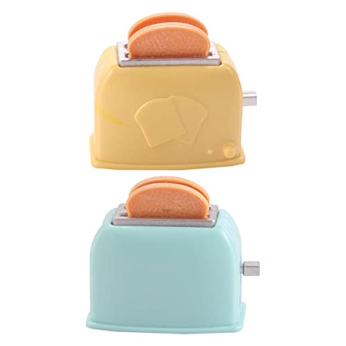 YARNOW 2 Stück Miniatur Toaster Modell Dekorative Mini Brotmaschine für Puppenhaus und Mini Küche Farbenfroh und Realistisch Zubehör für Miniaturhäuser und Kinderküchen YARNOW 2 Stück Miniatur Toaster Modell Dekorative Mini Brotmaschine für Puppenhaus und Mini Küche Farbenfroh und Realistisch Zubehör für Miniaturhäuser und Kinderküchen von YARNOW