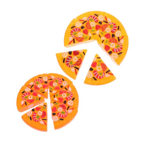 YARNOW 2 Stück Pizza Schnitt Für Vorgeben Küchenspielzeug Simulations-Pizza- Orange Plastik YARNOW 2 Stück Pizza Schnitt Für Vorgeben Küchenspielzeug Simulations-Pizza- Orange Plastik von YARNOW