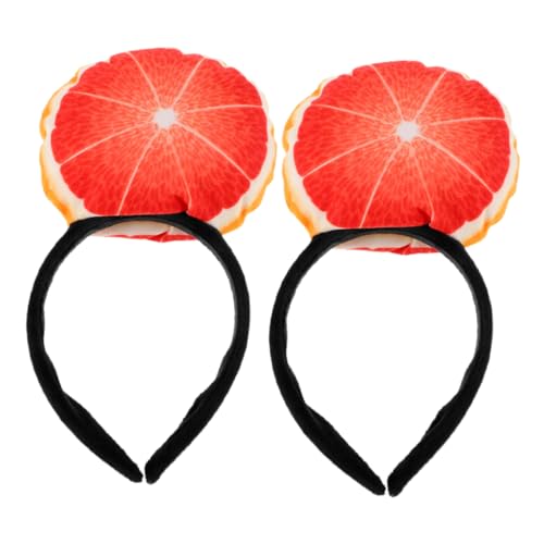 YARNOW 2 Stück Plüsch Grapefruit Haarreifen für Cosplay Partys Niedliche Cartoon Frucht Stirnbänder Haaraccessoire für Festliche Anlässe von YARNOW