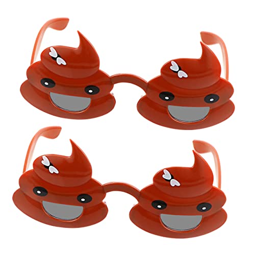 YARNOW 2 Stück Poo Shaped Brille für Party Accessoires Lustige Foto Requisiten für Halloween Festival und Kindergeburtstag Leicht und Bequem zu Tragen YARNOW 2 Stück Poo Shaped Brille für Party Accessoires Lustige Foto Requisiten für Halloween Festival und Kindergeburtstag Leicht und Bequem zu Tragen von YARNOW